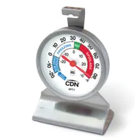 product of AllPoints 81228 Refrigerator/Freezer Thermometer, Dial Display, Metal Housing, Accurate Readout
