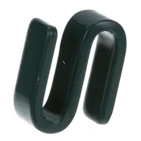 product of AllPoints 136253 S-Hook - Epoxy Coated Green Hook, Steel, 2-Inch Opening, Finish for Restaurant Shelving