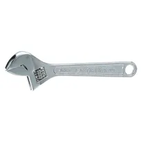 product of AllPoints 36528 Adjustable Wrench, 8" Chrome-Plated Steel Construction, Heavy-Duty Janitorial Tool