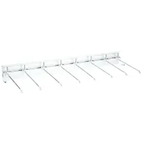 product of AllPoints 51280 Wall-Mount Pot & Utensil Rack, 24" Width 15‑24", 5½" Sliding Hangers, Kitchen Storage