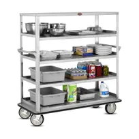 product of FWE UCU-512-48 Queen Mary Stainless Steel Utility Cart with 5 Flanged Up Shelves