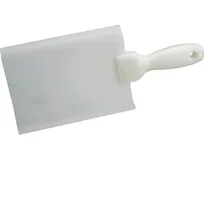 product of AllPoints 1371697 - Perfect 10 Spatula, 6" W x 13-3/4" L, White Plastic Blade, Handle, Fits #10 Cans