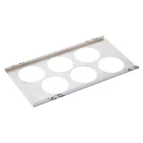 product of AllPoints 178779 FIFO Bottle Holder - 6 Hole, 1/3 Size Pan, Squeeze Bottle, Stainless Steel