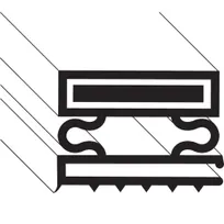 product of AllPoints 1271161 Refrigerator Door Gasket, 21.25" x 18.5" Magnetic Vinyl Gray, 4‑Sided Seal