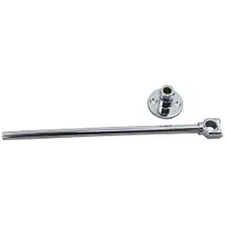 product of AllPoints 19330 Wall Bracket – 12" Epoxy‑Coated Silver Shelf Support, Cut‑to‑2" Adjustable, Includes Screws