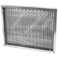 product of AllPoints 261753 - 25" W x 20" H Aluminum Mesh Grease Filter 2" Thick Kitchen Exhaust Hood Aluminum Frame