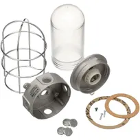 product of AllPoints 381322 Refrigeration Light Fixture with Junction Box, Globe, Wire Guard, Fits 100W Bulb
