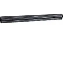 product of AllPoints 51212 Magnetic Knife Rack 18" Black Plastic, Includes Screws & Anchors, Hold for Knives