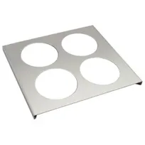 product of AllPoints 78778 FIFO Bottle Holder, 4‑Hole, 1/6‑Size Pan, Smallware Tabletop Dispenser