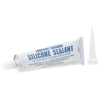 product of AllPoints 851094 Silicone Sealant Tube - 3 oz Clear Thread Type, Premium Silicone Material