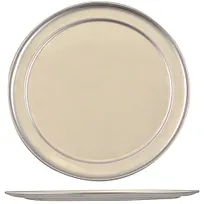 product of AllPoints 85571 Pizza Pan – 10" Round Commercial Pan, 18‑Gauge Aluminum, Wide Rim Solid Construction