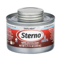 product of Sterno 10370 Safe Heat Chafing Fuel, Wick Type, 6 Hr Burn Time, UL-Validated, SFI Compliant, 24/Case