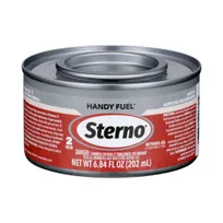 product of Sterno 20660 Handy Fuel Chafing Dish Gel, 2-Hour Burn, Methanol, Smart Can Indicator - 72/Case