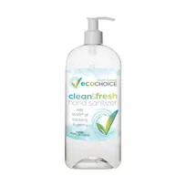 product of Sterno 20786 EcoChoice Hand Sanitizer 1 L, 70% Ethyl Alcohol Gel, Locking Pump - 8/Case
