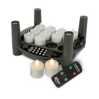 product of Sterno 60314 Flameless Candle Tealight Set, Warm White LED, 5-Hour Timer, 24-Hour Run - Set
