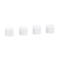 product of Sterno 60322 Flameless Tealight Candle, 2.0-T LED, White, 24-Hour Run, Stackable to Five - 4/Pack