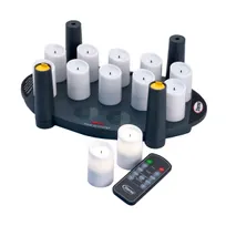 product of Sterno 60332 LED Candle Set, 3 Color Modes, 5 Brightness Levels, 30-Hour Run Time, UL Certified