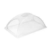 product of Sterno 70174 Rectangular Chafer Cover, Full-Size Polycarbonate, Pinch Grip Handle, Portals - 3/Case