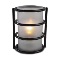 product of Sterno 85144 Candle Lamp Base, 5" H x 4" Dia., Black Wire, Fits Soft Light® Wax, - 6/Case