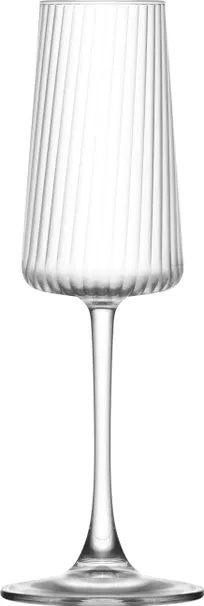 product of LAV HORECA MDA620 Modena Champagne Flute Glass, 7 oz, Fine Rim Soda Lime, Stem Base - 12/Case