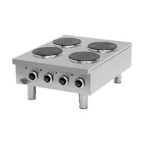 product of EMPERO EMP.PLS.7KE020-ST-USA 35" Electric Countertop Hotplate w/ (4) Burners & Manual Control, 8000W