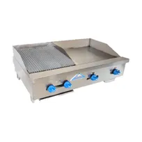 product of Comstock-Castle FHP42-24-1.5LB 42" Countertop Gas Griddle/Charbroiler Combination, 80.000 BTU
