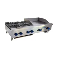 product of Comstock-Castle FHP48-24-2LB 48"Countertop Gas Griddle/Charbroiler Combination, 116.000 BTU