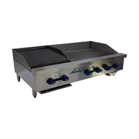 product of Comstock-Castle FHP48-30-1.5LB 48" Countertop Gas Griddle/Charbroiler Combination, 112.000 BTU