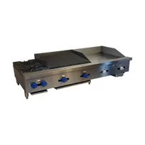 product of Comstock-Castle FHP60-24T-2LB 60" Countertop Hotplate/Griddle/Charbroiler Combination, 138.000 BTU