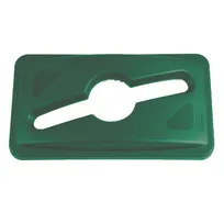 product of Rubbermaid 1788373 Slim Jim Recycling Lid, 21.1"x12.1"x5.4", Plastic, 15-23 gal, for 3540/3541/3554