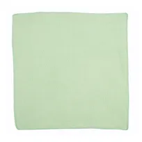 product of Rubbermaid 1820582 Microfiber Cleaning Cloth, 16" x 16", Light Duty Commercial, Bleach Safe, Green