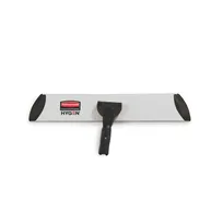product of Rubbermaid 1863893 Executive Flat Mop Frame, 18" Aluminum Black, Hook-and-Loop, Quick-Connect