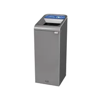 product of Rubbermaid 1961615 Recycling Container, 15-Gallon Gray Steel, UL-Classified, ADA Compliant
