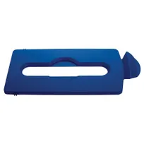 product of Rubbermaid 2007890 Slim Jim Lid Insert, 16-1/2" L x 8" W x 1/2" H, Blue Plastic, 23-Gallon Bin