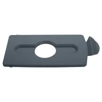 product of Rubbermaid 2007897 Lid Insert, 16-1/2" L x 8" W x 1/2" H, Gray Poly, Fits 23 Gallon Containers