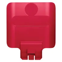 product of Rubbermaid 2007905 Slim Jim Billboard, 11-3/4" W x 1-3/4" D x 14-1/4" H Red for 23-Gallon Recycling