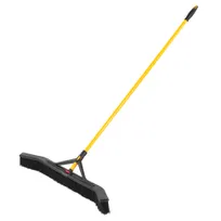 product of Rubbermaid 2018728 Maximizer Push-to-Center Broom, 36" Black, Steel Handle with Yoke, Hanging Hole