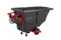 product of Rubbermaid 2173519 Tilt Truck, 0.5 cu yd, 850 lb Capacity, Black, 29.25"W x 57.32"D x 38"H - 1/Each