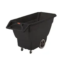 product of Rubbermaid FG101100BLA Mobile Tilt Truck, 3/4 cu yd (≈600 lb) Capacity, Structural Foam, Black Finish