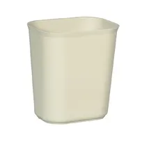 product of Rubbermaid FG254100BEIG Waste Basket - 14 Qt Beige, 11-1/8"W x 8-1/4"D x 12-1/4"H, UL Approved