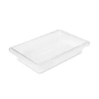 product of Rubbermaid FG330700CLR 2-Gallon Clear Polycarbonate Box 18"x12"x3.5", Date Panel, NSF, Made in USA