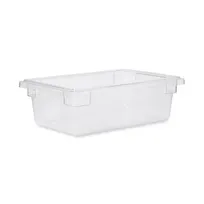 product of Rubbermaid FG330900CLR Storage Box, 3-Gallon Polycarbonate, 18" x 12" x 6", Safe, NSF Certified