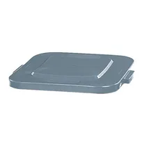 product of Rubbermaid FG352700GRAY Square Can Lid, 22" x 2", 28-Gallon Plastic, Gray, NSF Certified, Made in USA