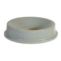 product of Rubbermaid FG354300GRAY Funnel Lid, 22-3/8" D x 5" H, Gray Plastic, 32-Gallon 2632, Made in USA