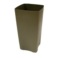 product of Rubbermaid FG356300BEIG 19-Gal Trash Can, Beige Plastic, 14-1/5" Square x 28" H, Liner, Made in USA