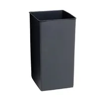 product of Rubbermaid FG356400GRAY 50-Gal Trash Can, Rigid Liner, Gray Plastic, 18-5/8" Sq x 34" H - Made in USA