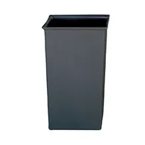 product of Rubbermaid FG356700GRAY Trash Can, 35-1/2-Gal Liner, Gray Plastic, 18-1/4" Sq x 29-1/8" H, Made in USA