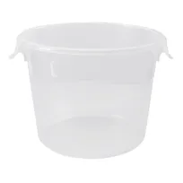 product of Rubbermaid FG572324CLR 6-Quart Container, 10" Dia x 7-5/8" H, Polypropylene, NSF Certified