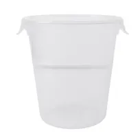 product of Rubbermaid FG572424CLR - 8 Qt Container, 10" Dia x 10-5/8" H, Polypropylene, NSF Certified, -20°F to 212°F