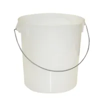 product of Rubbermaid FG572900WHT 22-Quart Round Container, 13-1/8" Dia x 14" H, White, Bail, Handles, Made in USA